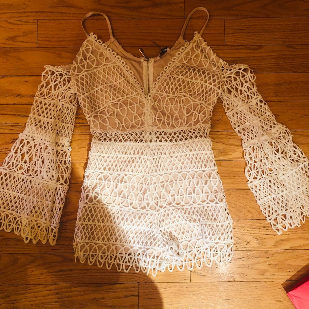 Fashion Nova White Romper